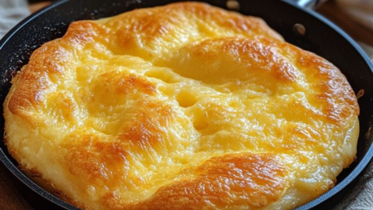 3-Ingredient Skillet Cheese Bread!