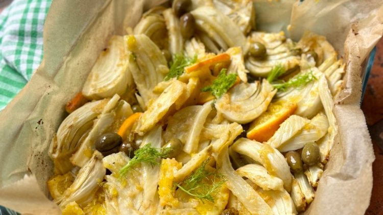 Baked Fennel Gratin with Oranges and Olives