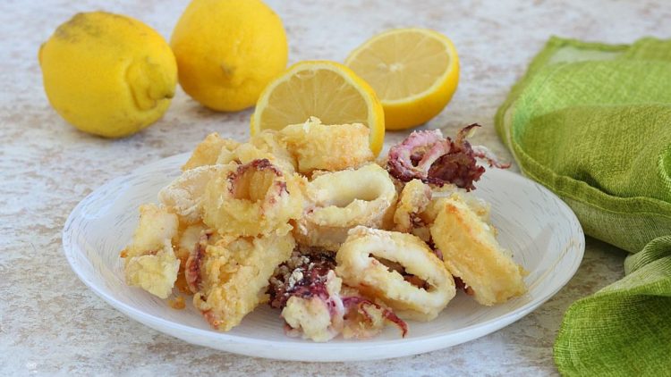 Baked NOT fried crispy golden Calamari