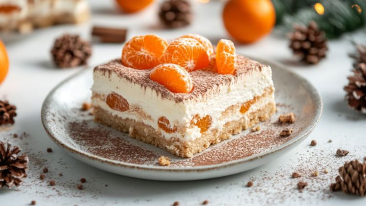 Christmas Tiramisu with Mandarins
