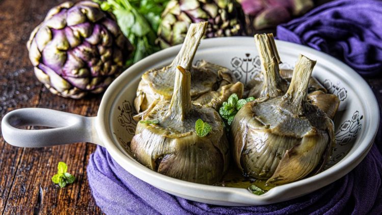 Roman Style Artichokes