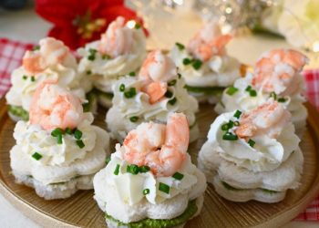 Shrimp Pesto Mini Sandwiches