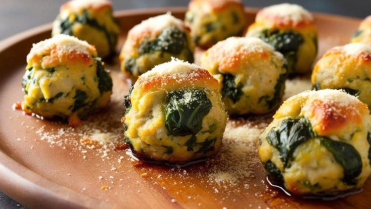 Cheesy Potato Spinach Meatballs