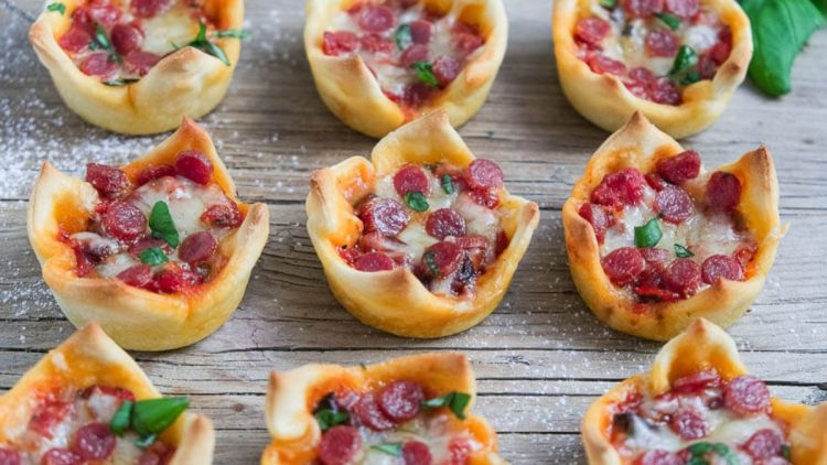 New Year's Pizza Muffins