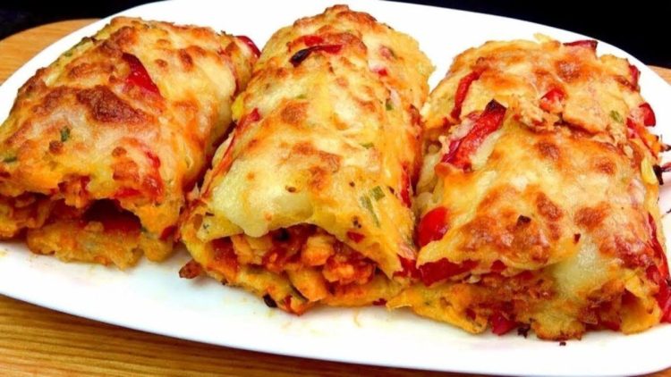 Potato Rolls stuffed with Chicken