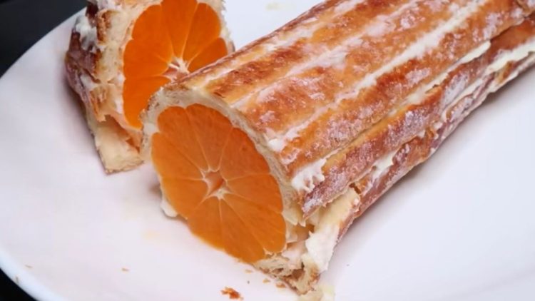 Tangerine Puff Pastry Dessert