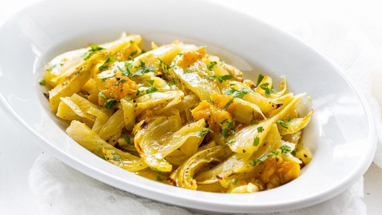 Orange-Marinated Baked Fennel
