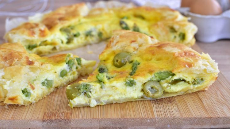 Savory Puff Pastry Tart with Olives