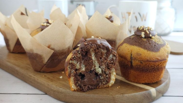 Swirled Nutella Muffins