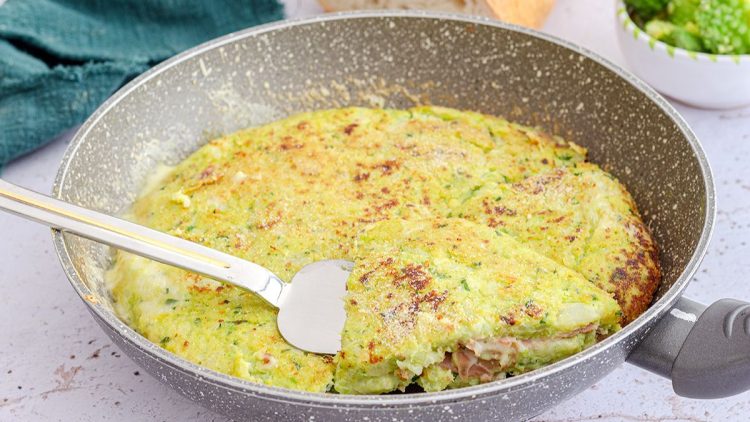Pan-Fried Broccoli Tortino
